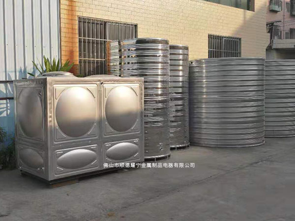 甘肃白银市不锈钢方形保温水箱，空气能工程型保温水箱圆形